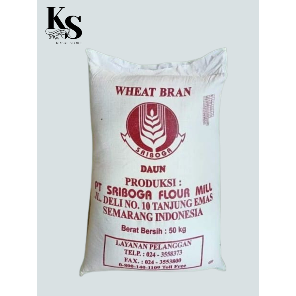 WHEAT BRAN SRIBOGA / DEDAK GANDUM / UNTUK PAKAN TERNAK