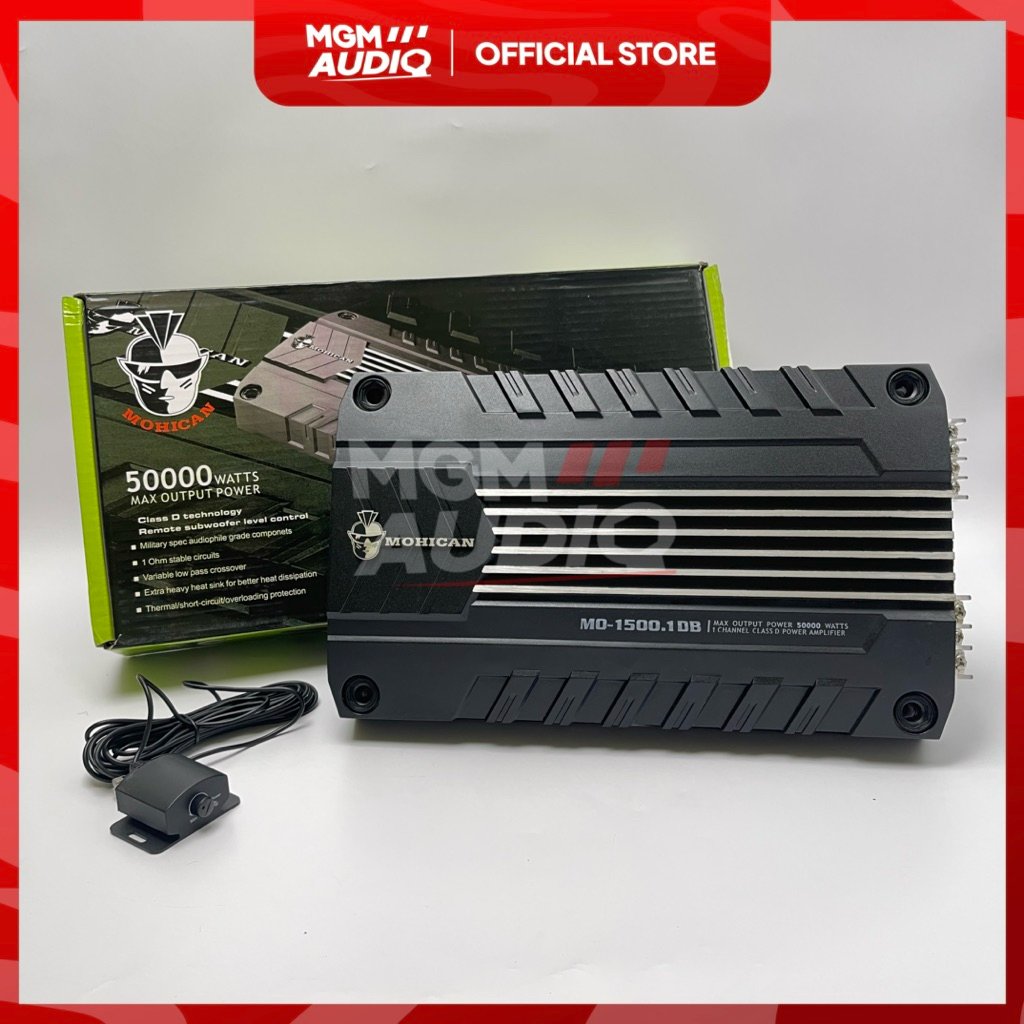 Power Monoblok Mohican MO 1500.1DB Class D SQ Monoblock Amplifier