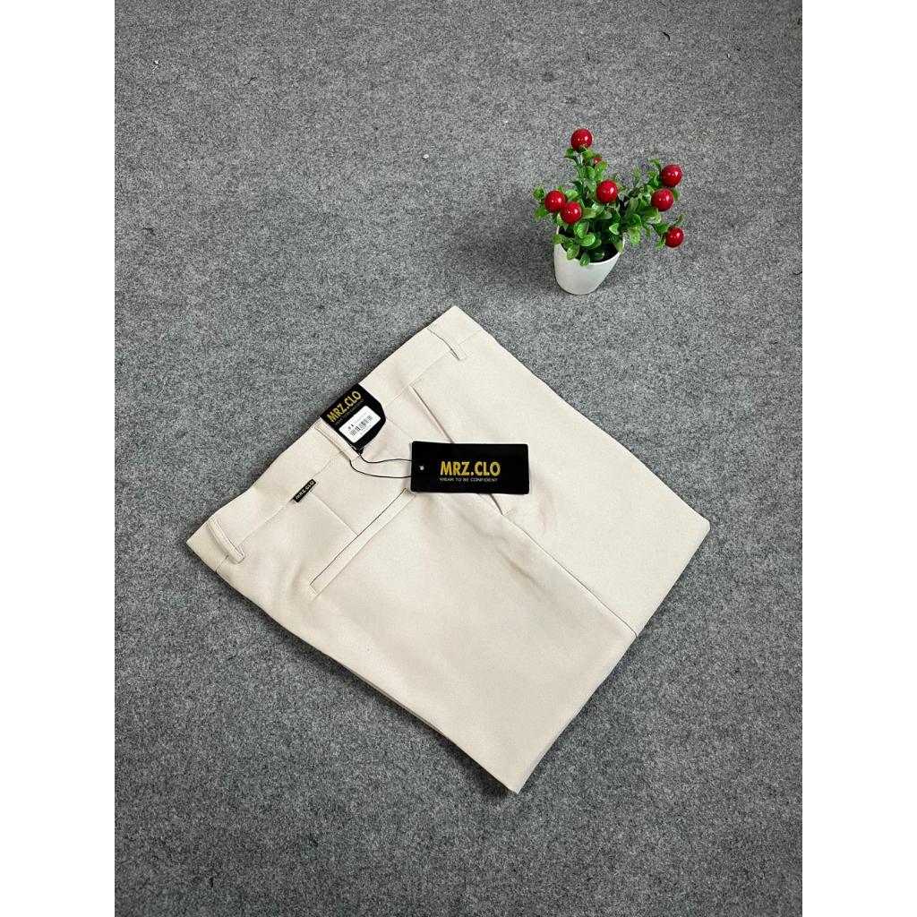 hot deals celana formal pria slimfit wol hitam crem abu tua premium