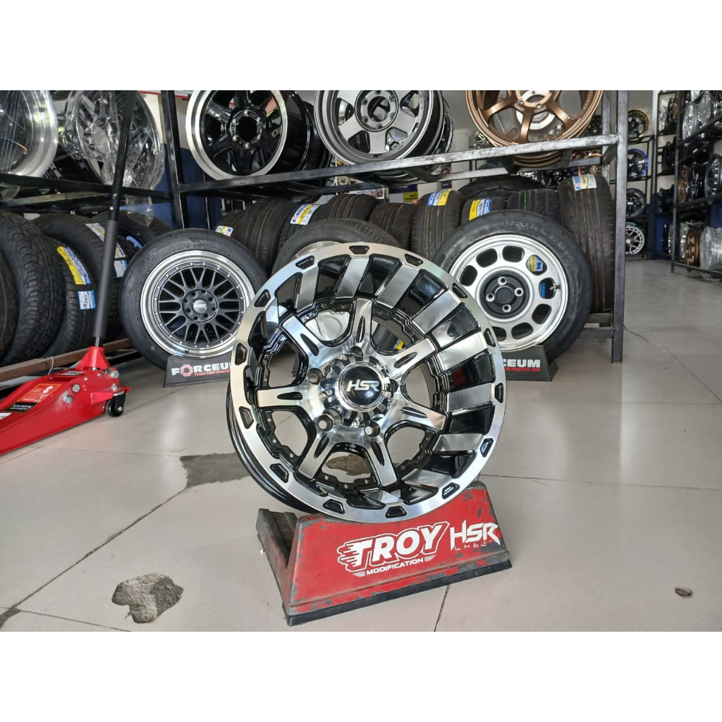 Velg Offroad Celong Jimy,Katana,Escudo,Taft,Pelek HSR ASAKOTA 4168 HSR R15X10 H5X139,7 ET-44 RBMF Pr
