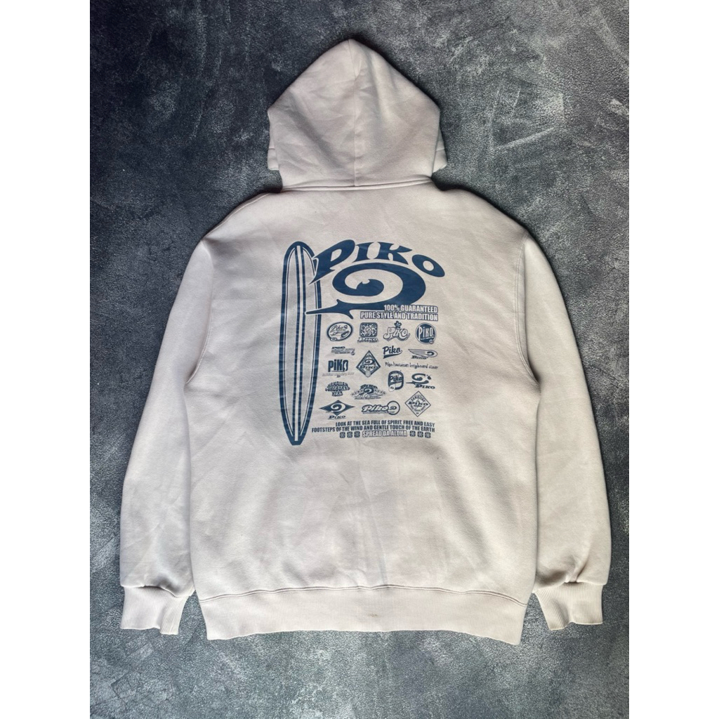 Vintage Hoodie Piko Hawaiian Longboard Wear