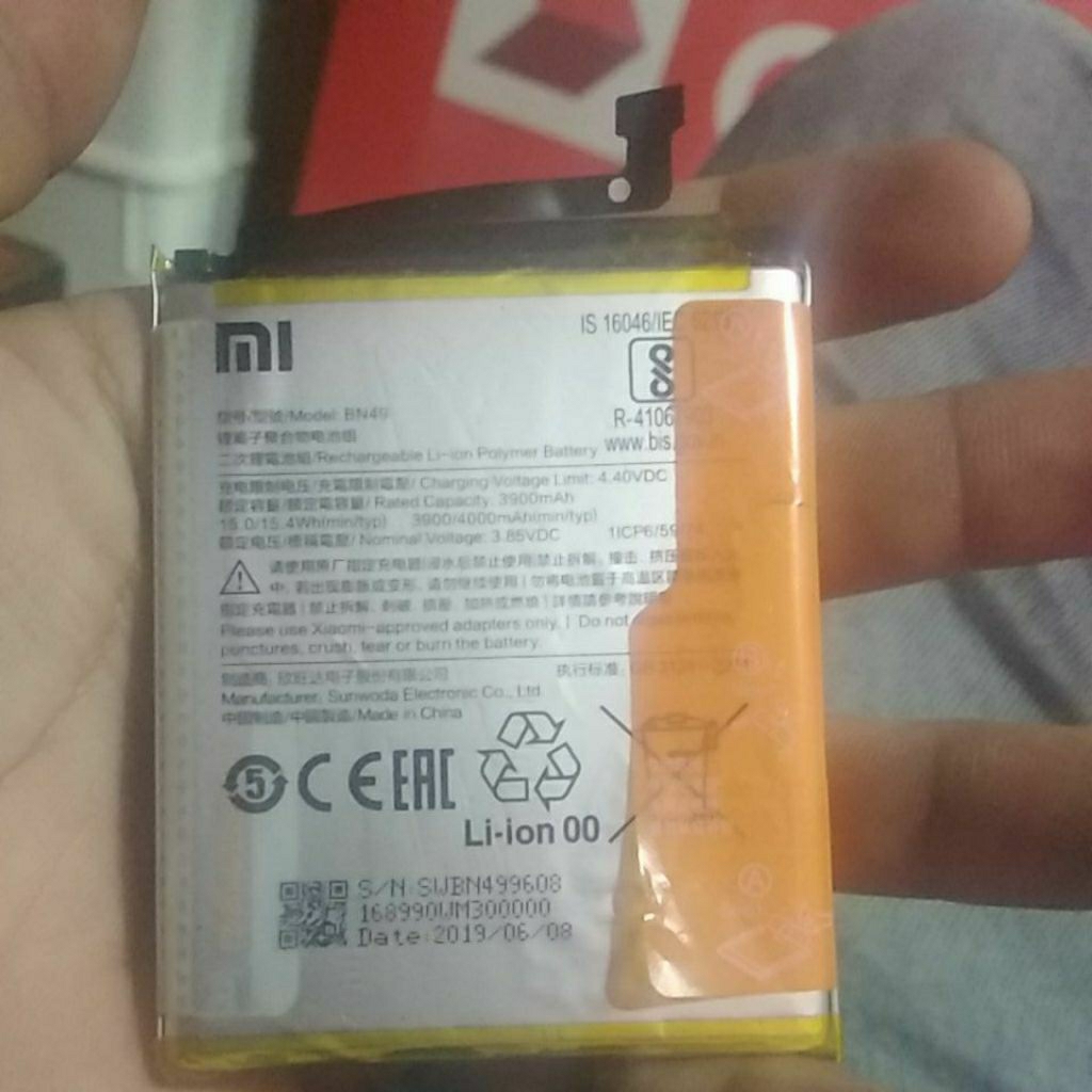 batrei redmi 7a original copotan normal