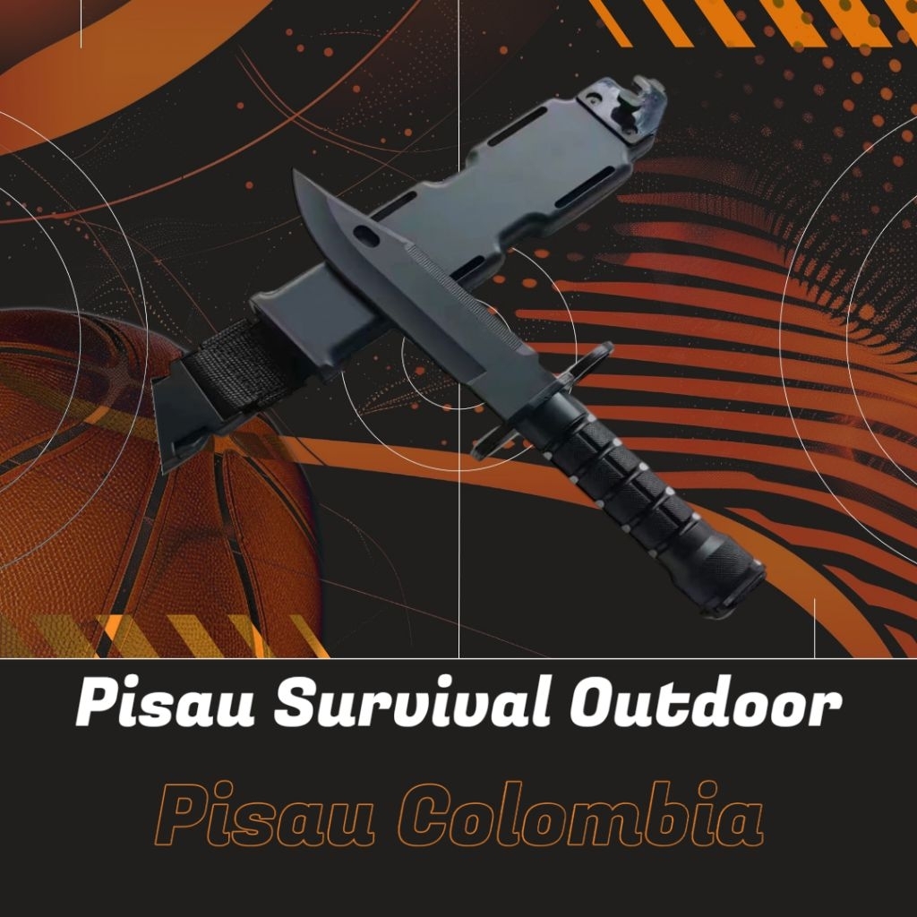 PS Colombia Angota Hantu Rimba, Pisau Survival Outdoor New