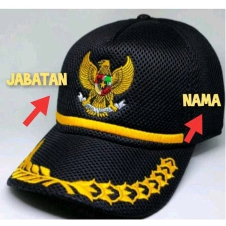 Topi jaring GARUDA double mes PNS/Topi camat/Topi kepala desa()