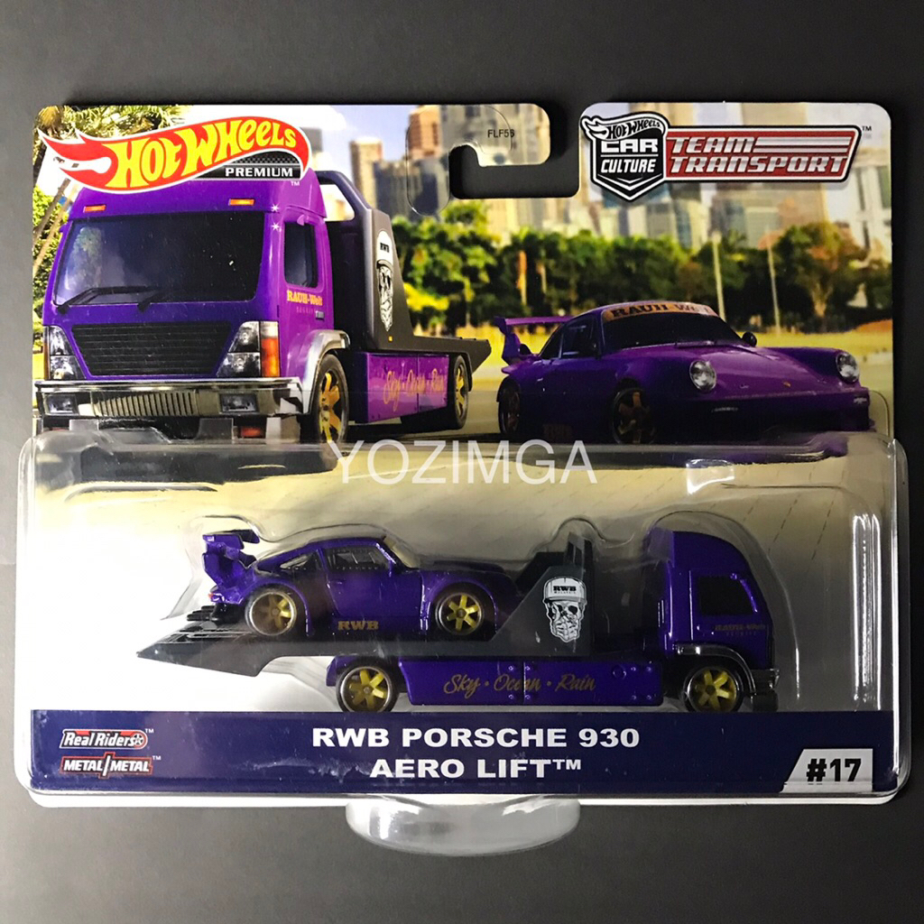 HOT WHEELS PORSCHE 930 RWB TEAM TRANSPORT (crack)