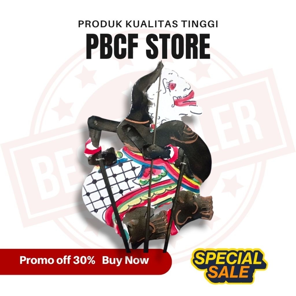 PBCF STORE wayang Kertas SEMAR 30 cm Punokawan mainan anak