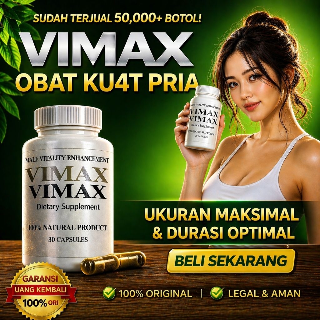VIMAX CAPSULES OBATKUAT TAHANLAMA HERBAL AMPUH LAKILAKI ASLI 100% ORIGINAL HALAL