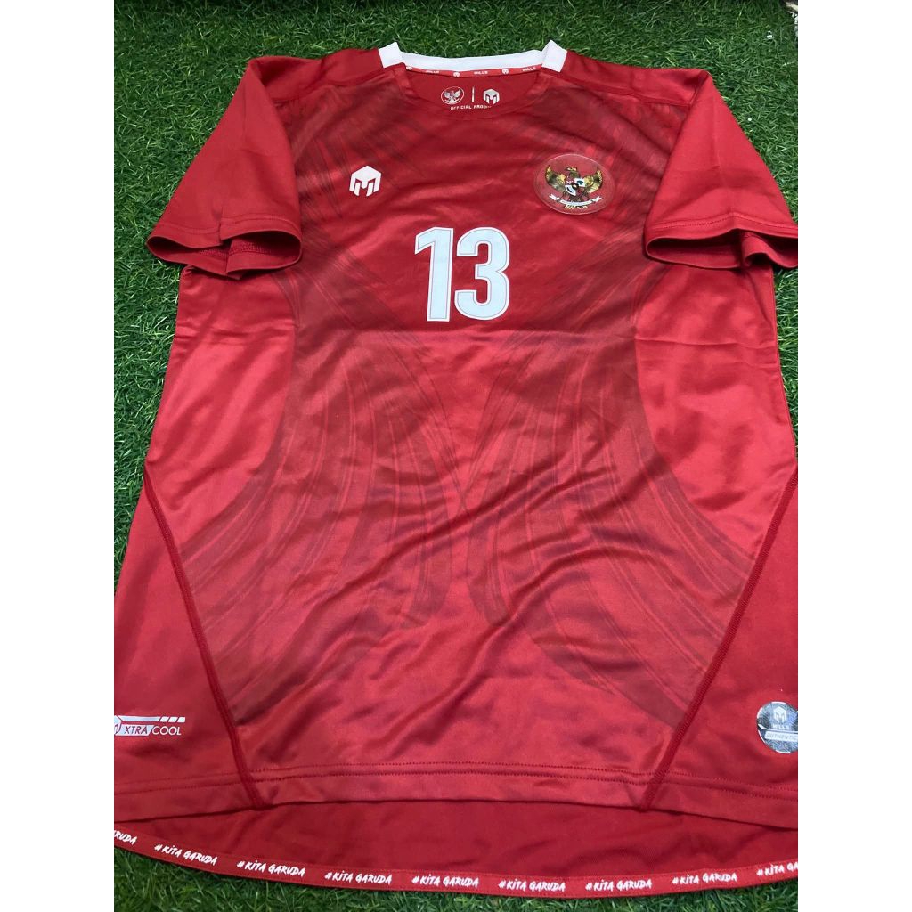 Jersey Timnas Indonesia Home 2020 2021 Original Match Issue Rachmat Irianto MILLS