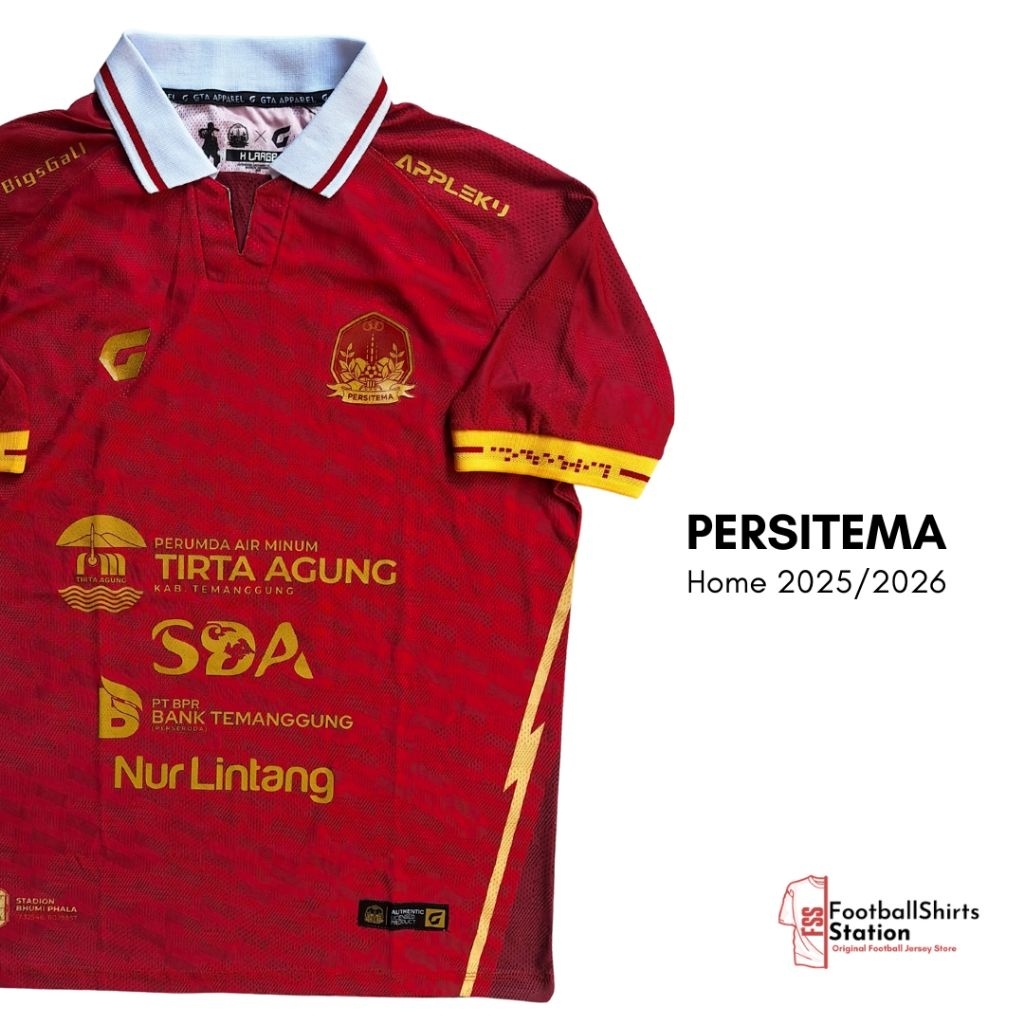 Jersey Persitema Temanggung Home 2025/2026 Player Issue Original GTA