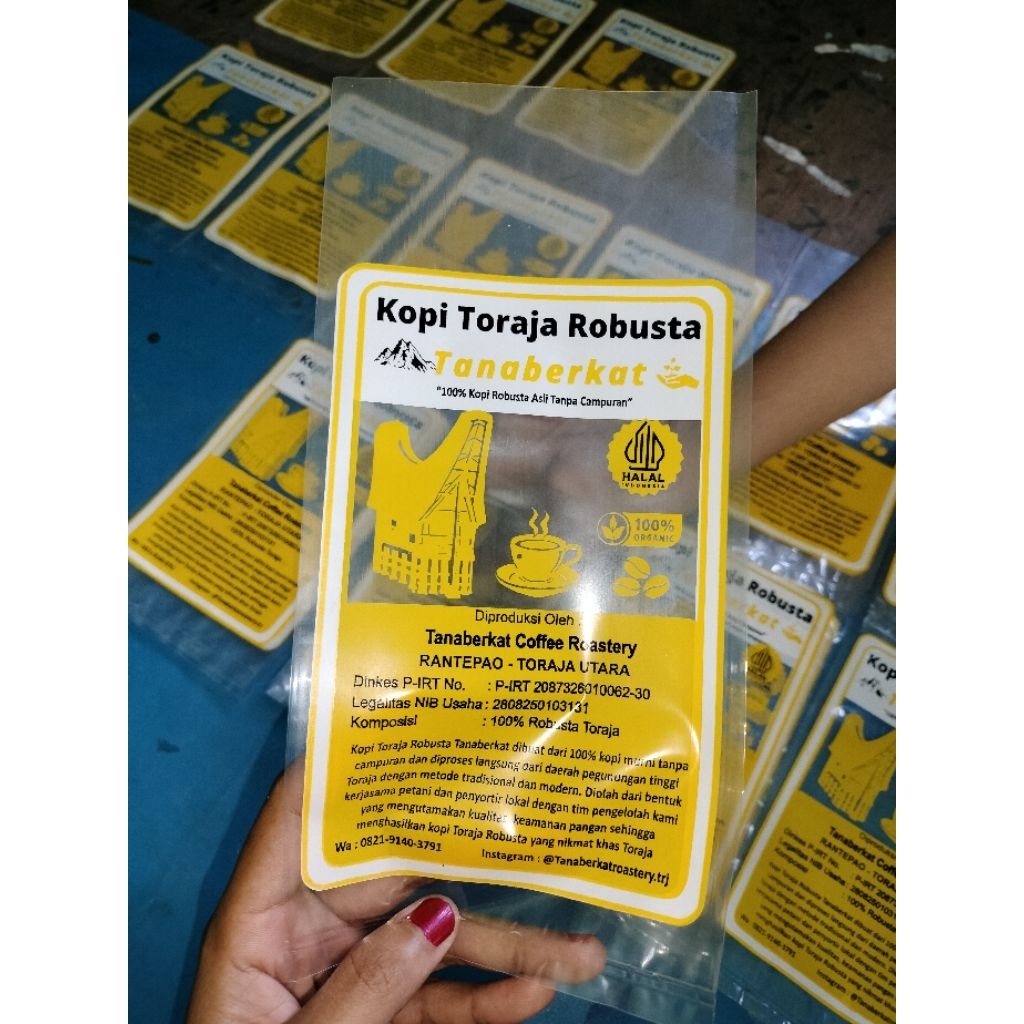 PLASTIK PP BENING TEBAL 08 SABLON 3 WARNA