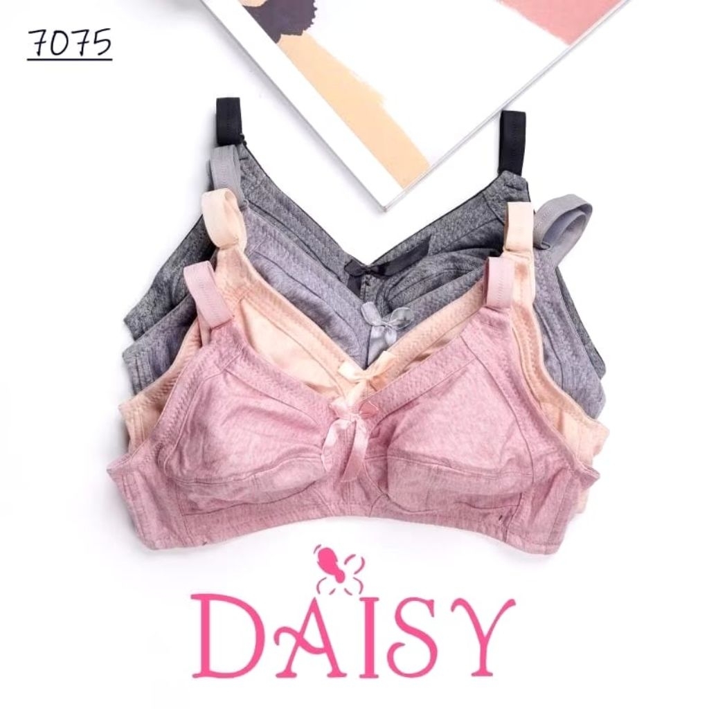 SPORT BRA DAISY 7075 BAHAN KATUN TANPA BUSA/TANPA KAWAT KAIT 3