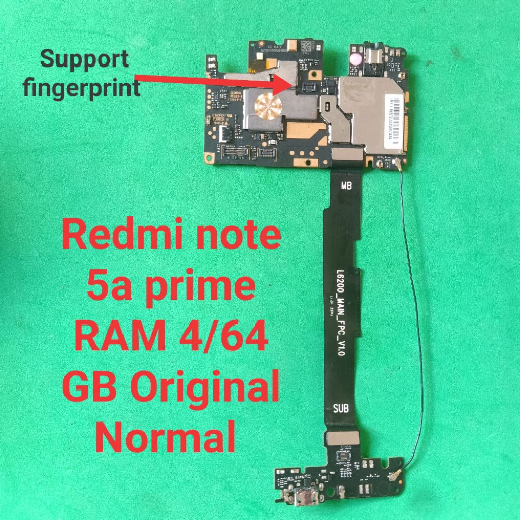 Mesin Normal Redmi note 5A Fingerprint Ram 4/64 GB Original Copotan Sudah test Normal akun/ pola kos