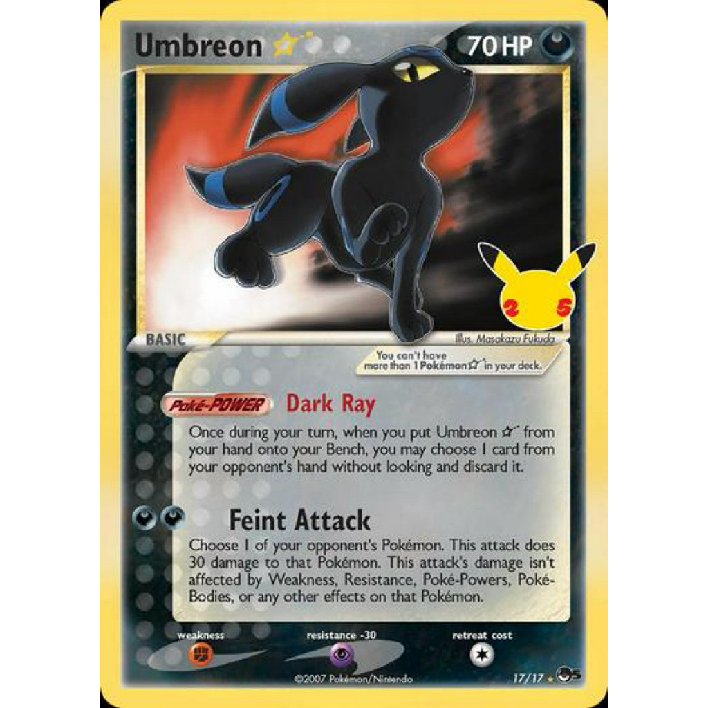 UMBREON GOLDSTAR PSA-8 POKEMON TCG KARTU POKEMON PSA