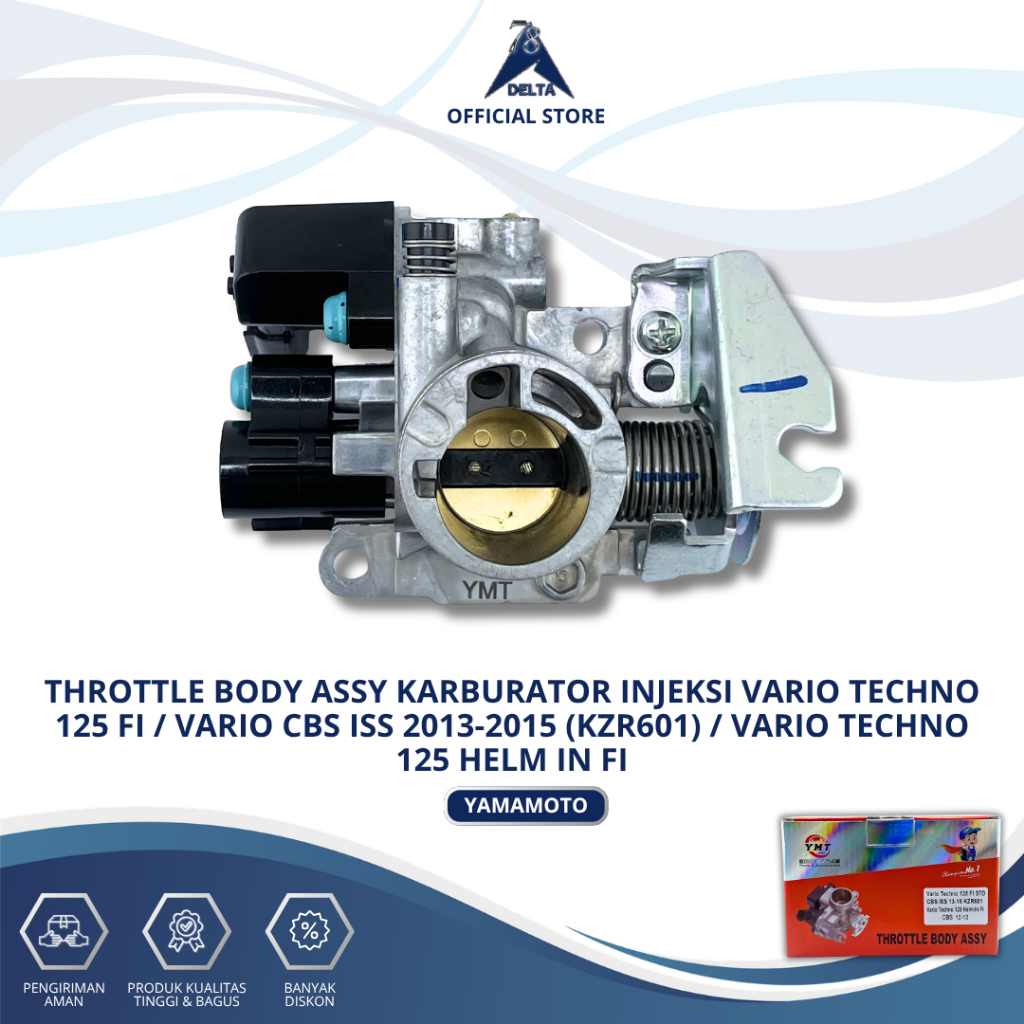 THROTTLE BODY ASSY KARBURATOR INJEKSI VARIO TECHNO 125 FI / VARIO CBS ISS 2013-2015 KZR601 / VARIO T