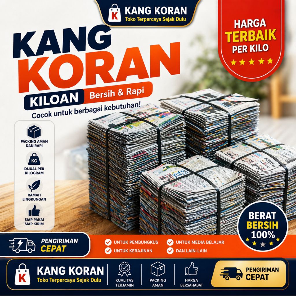 koran bungkus iketan 150gr Buku paket & koran berita