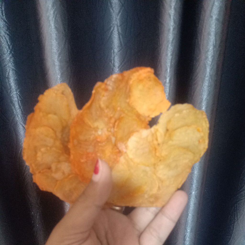 emping pedas manis pecahan jumbo 300 gram