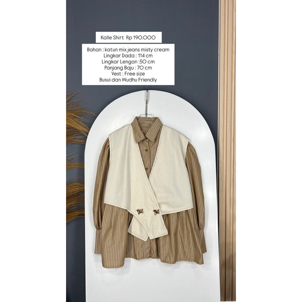 KALLE SHIRT ( kemeja + vest )