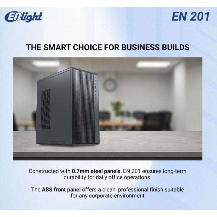 Casing Enlight EN-201 - MicroATX Office Case Enlight EN201