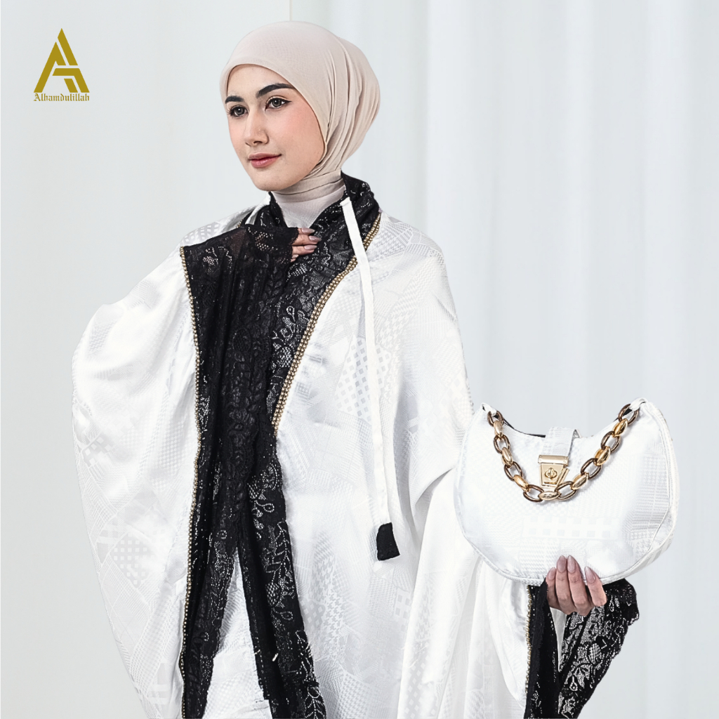 ALHAMDULILLAH - Mukena Dewasa Mewah Premium Jaguar Silk 2in1 Fathimah Series Alhamdulillah