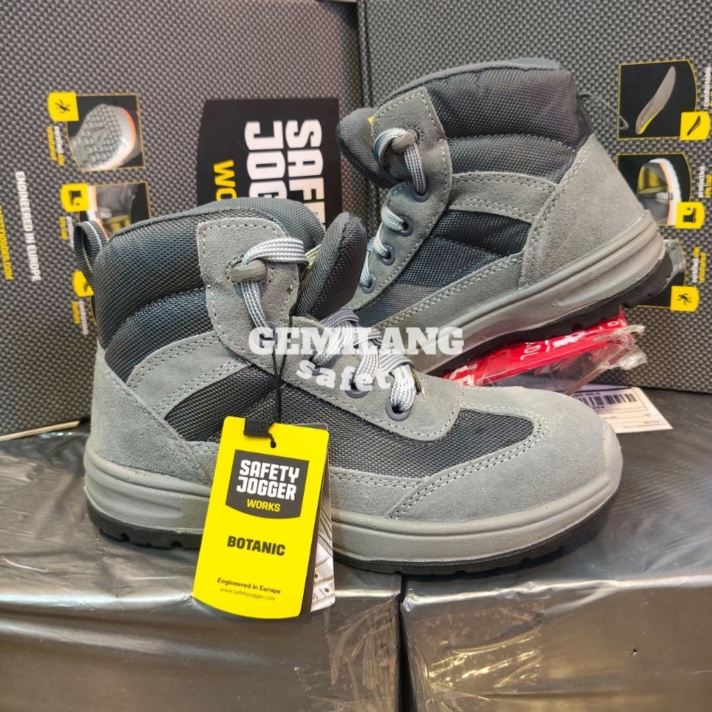 Sepatu Safety Jogger Botanic abu abu original 100% / Safety shoes sepatu safety pria sport ujung bes