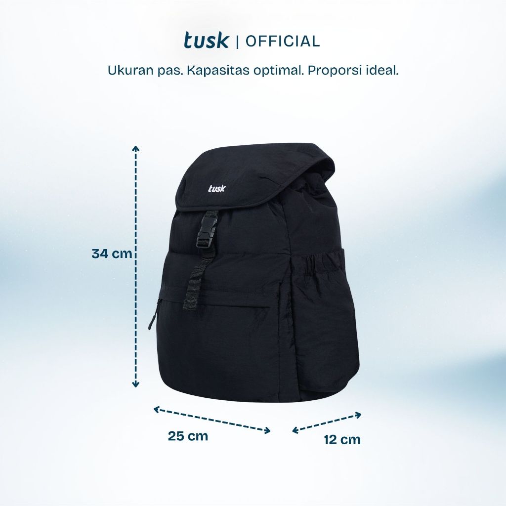 ORIGINAL Tusk Tas Ransel Gaku Backpack Tas Gendong Serut Bahu Unisex Tas Laptop 14 Inch Sekolah