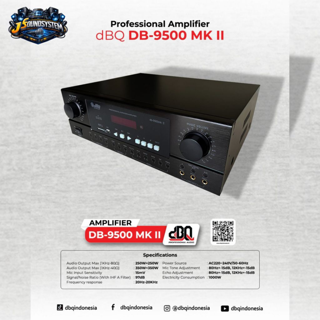 AMPLIFIER DBQ / DBQ DB - 9500MKII / AMPLIFIER KARAOKE DBQ