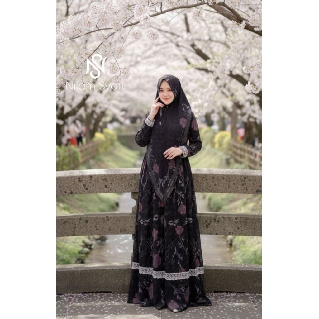 Gamis Syar'i Printing Original Brand by Nais Syar'i