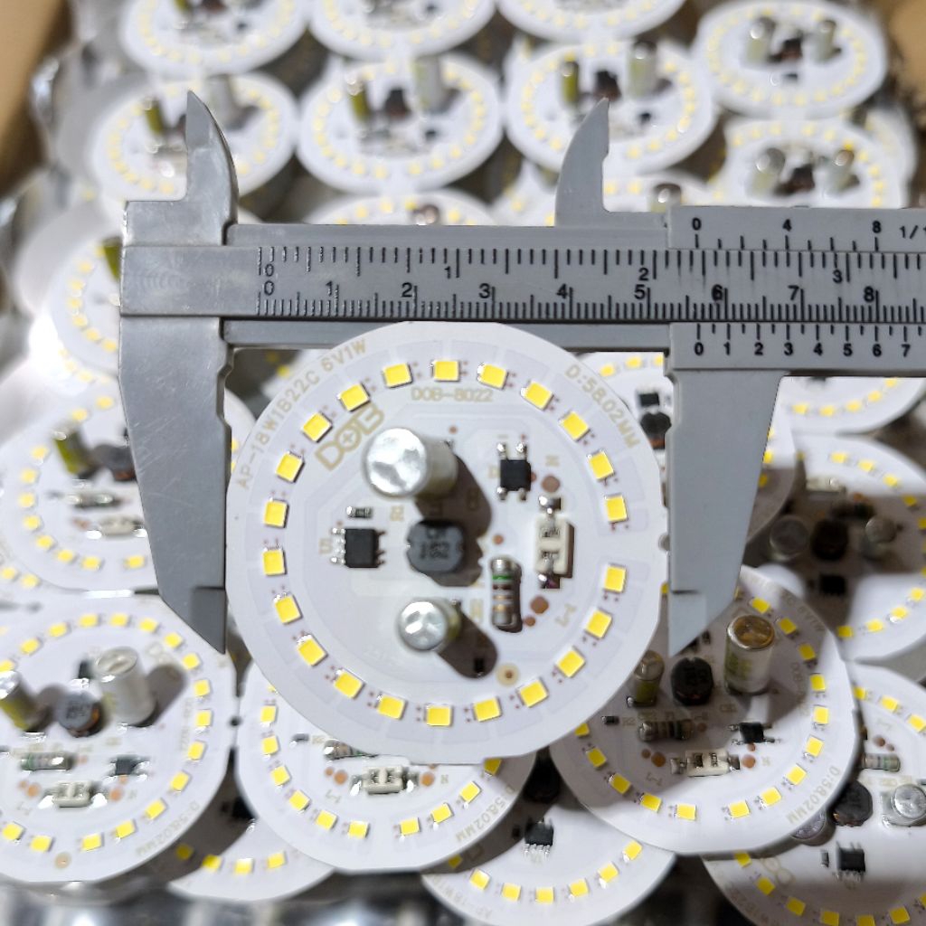 PCB LED DOB 18W Putih LED AC 58mm