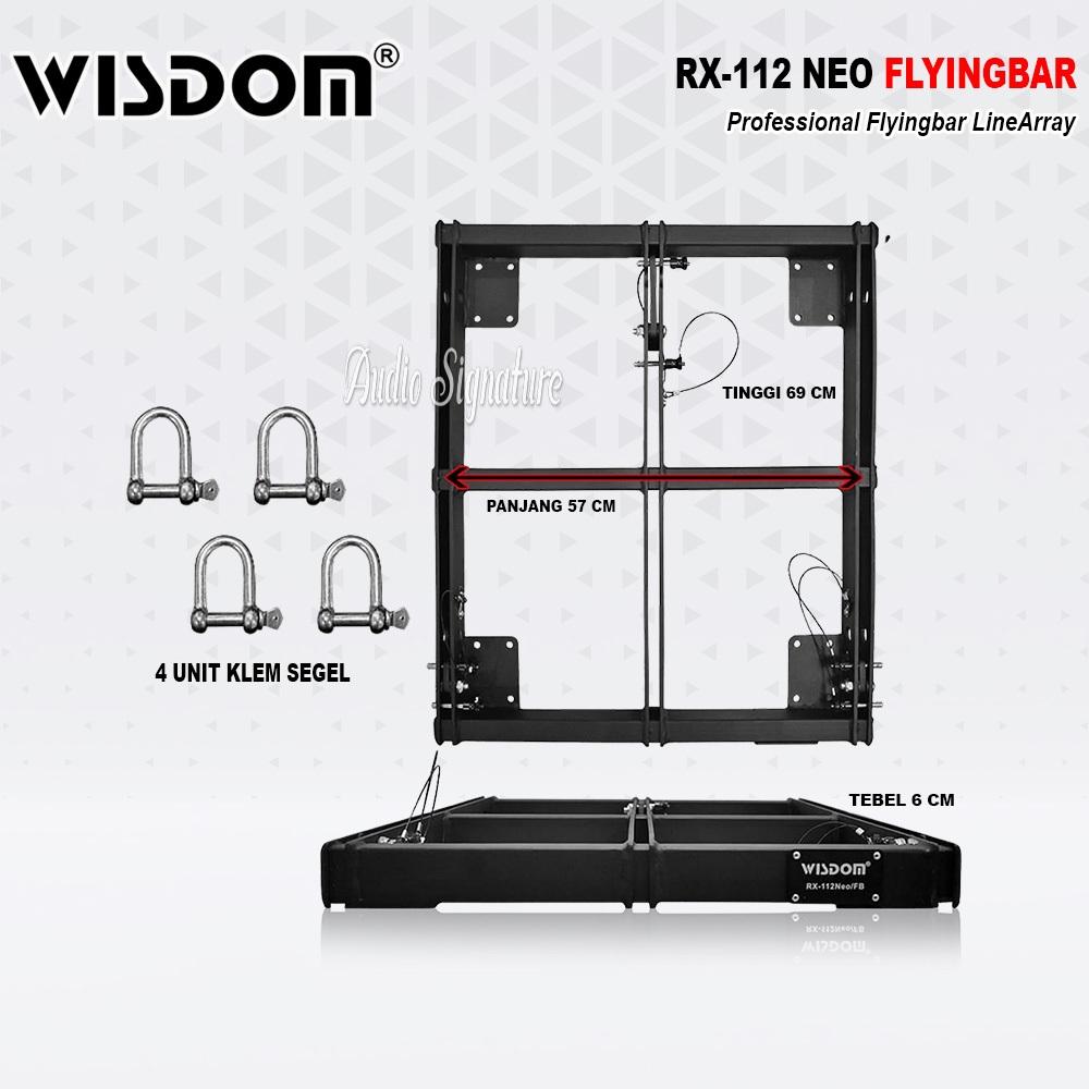 Flying Bar Line Array WISDOM RX 112 NEO | RX112NEO Brecket Gantung Linearray Original