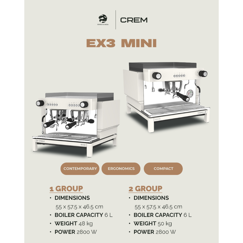 CREM EX3 MINI | Mesin Espresso - Mesin Kopi