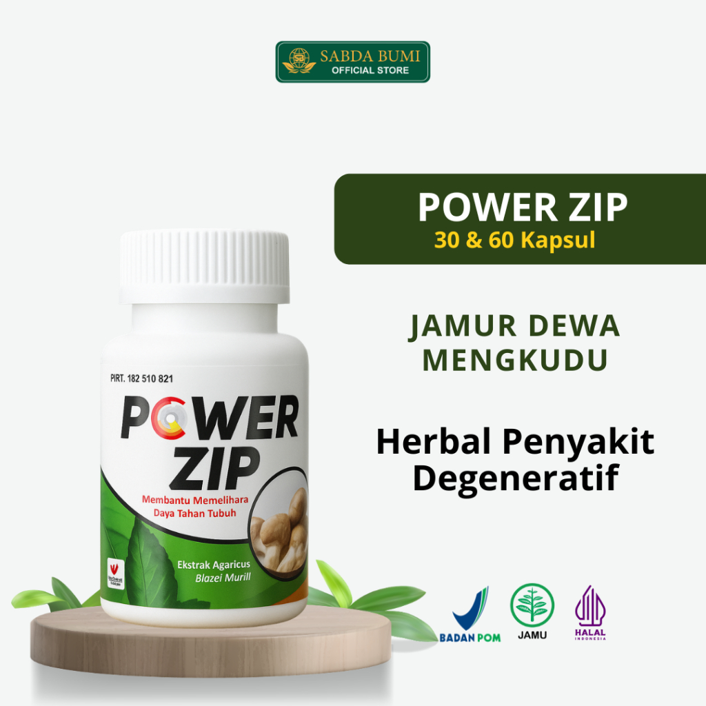 Power Zip Herbal 30 Kapsul dan 60 kapsul