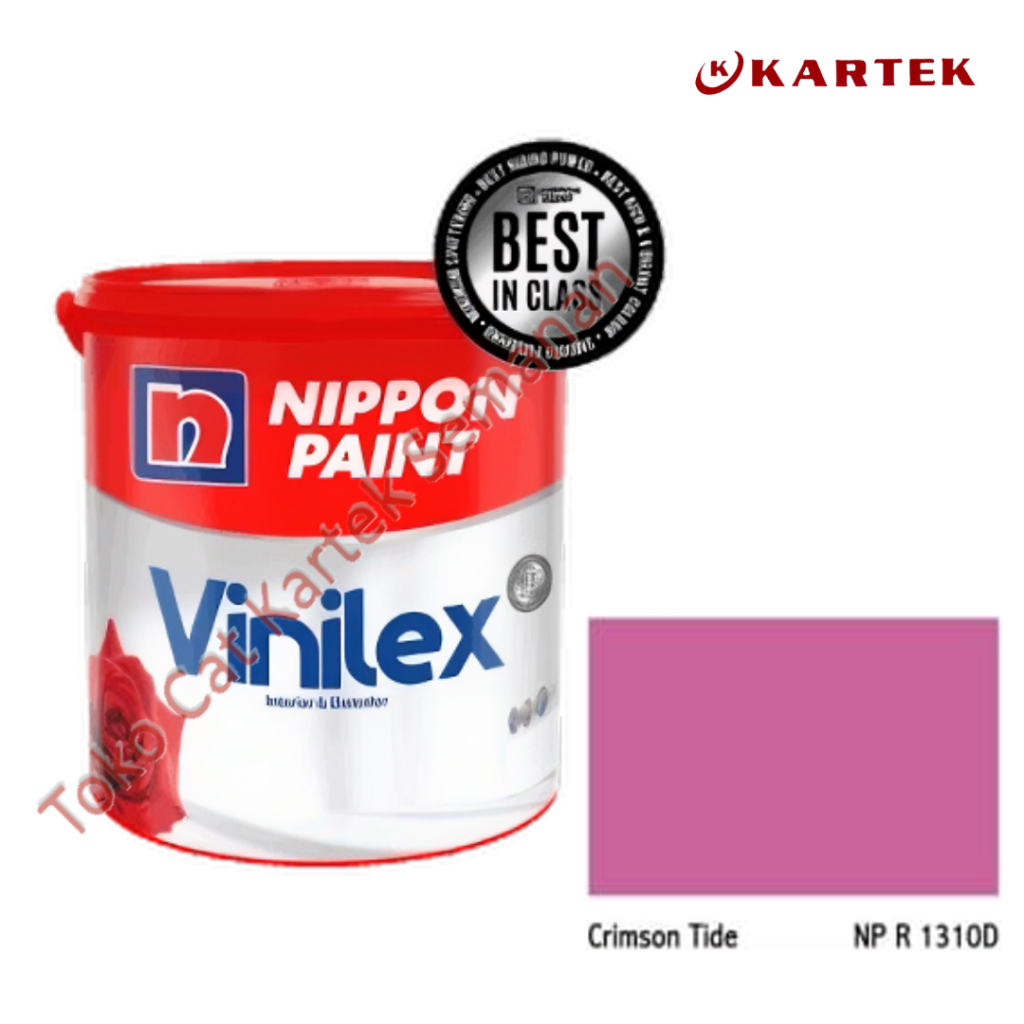 Nippon Paint Vinilex CRIMSON TIDE NP R 1310D Cat Tembok Interior Eksterior Magenta Pink 1kg 5kg