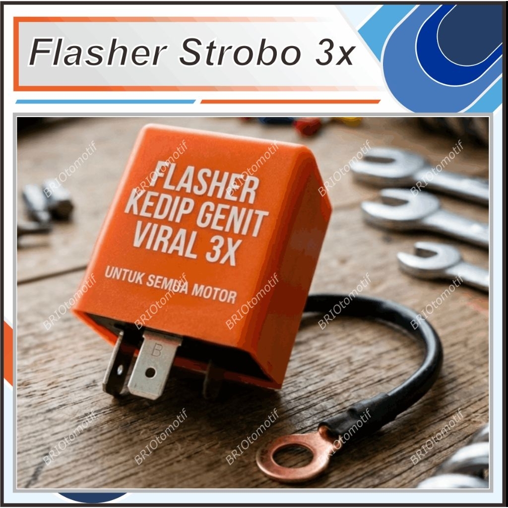 Flasher Lampu Sein Motor Strobo 3x Kedip - Aksesoris Motor Variasi