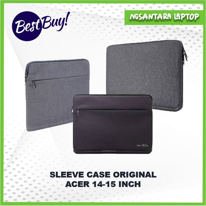 PROMO Tas Laptop Acer Sleeve Case 14-15 Inch Soft Case Laptop Original / Cover Laptop 14 Inch