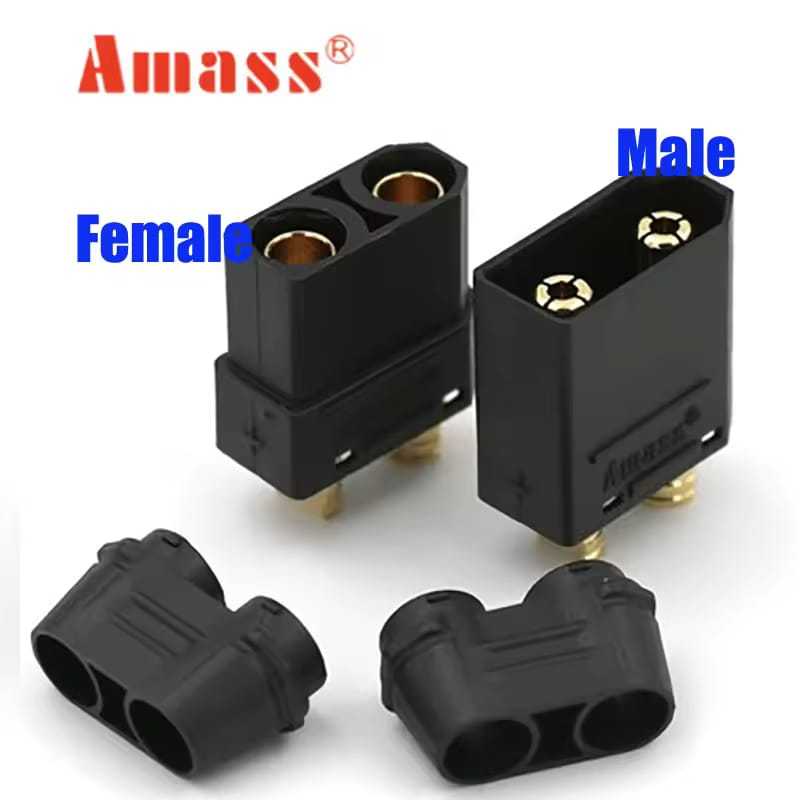 jack XT90 XT 90 amass hitam kuning male female original bagus socket
