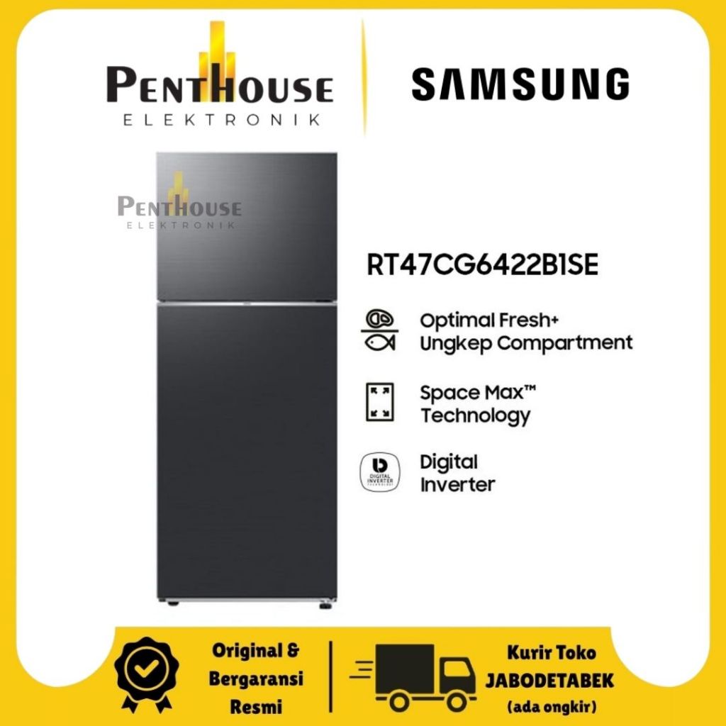 SAMSUNG Kulkas 2 Pintu 465L RT47CG6422B1SE / RT47 Ungkep Compartment