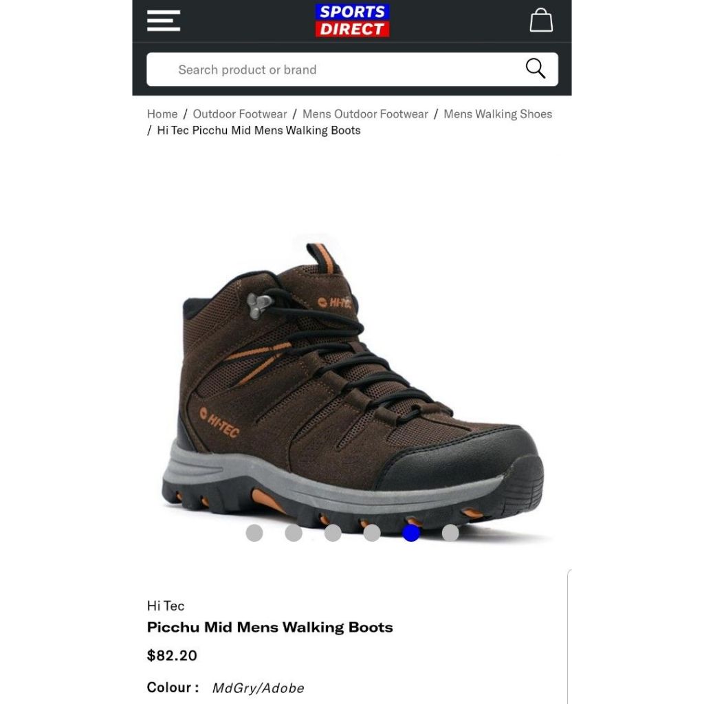 Sepatu Outdoor Hitec Piccu Mid Mens Walking Boots