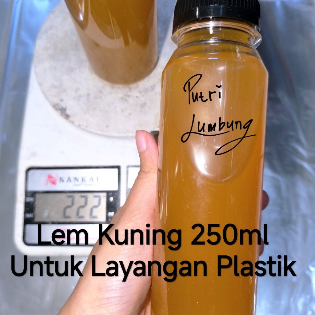 Lem Kuning Untuk Layangan Plastik Botol 250ml Merekat Kuat Cepat Kering Cocok Untuk Lem Layangan Pla