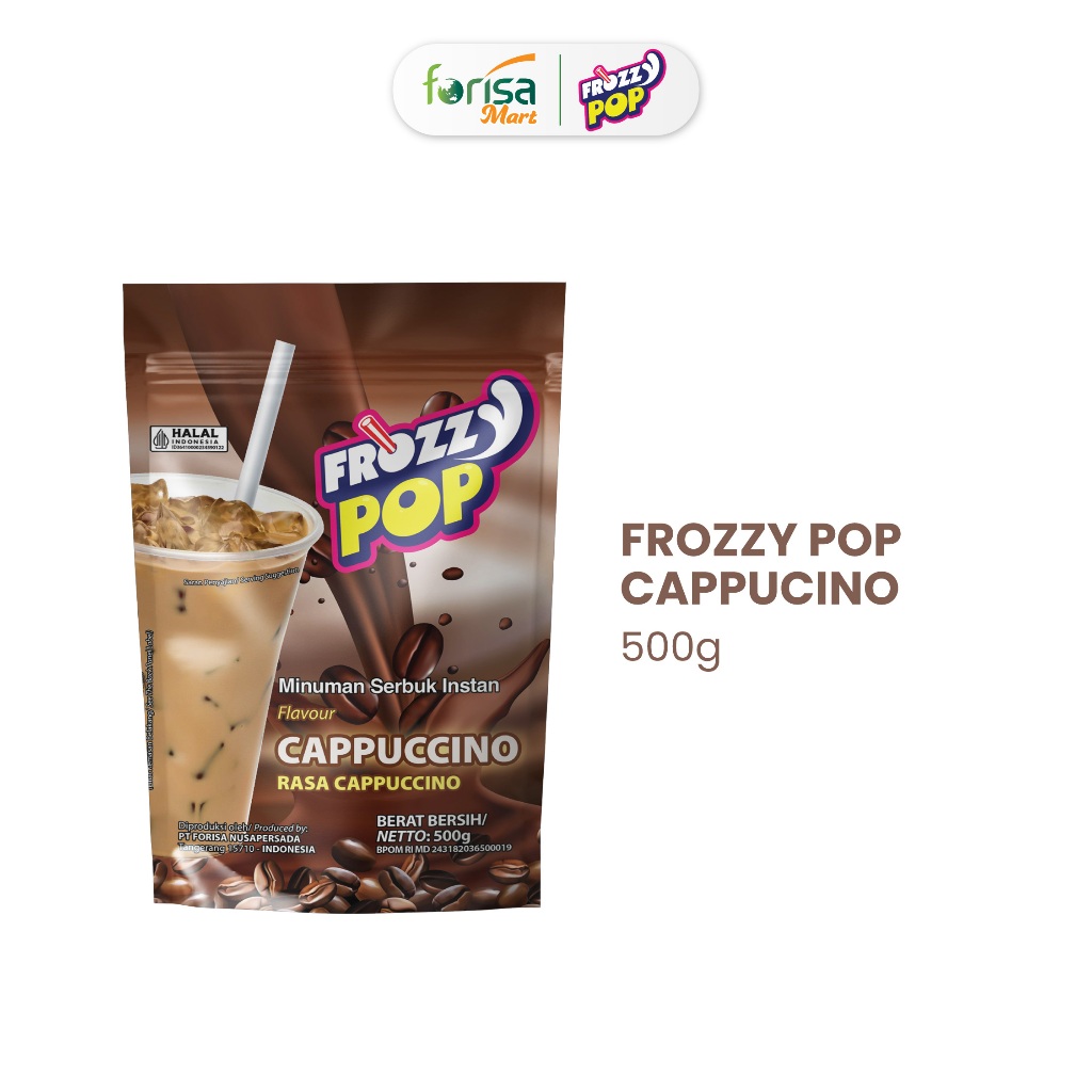 Frozzy Pop Cappucino 500gr - Minuman Powder