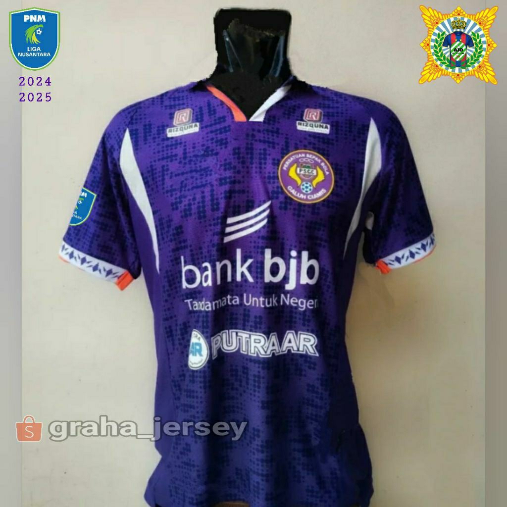 Jersey PSGC Ciamis Home 2024 - 2025 PNM Liga Nusantara Ungu PRINTING Terbaru Lokal