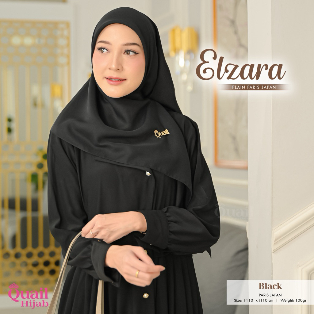 Quail Hijab - ELZARA PARIS SQUARE HIJAB SEGI EMPAT ORI QUIAL