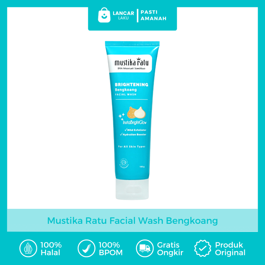 Mustika Ratu Bengkoang Sabun Cuci Muka Mencerahkan Wajah Glowing Dan Memutihkan Pembersih Komedo Put