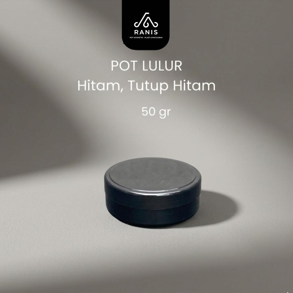 HITAM 50gr Pot Lulur | Pot Pomade 50gr