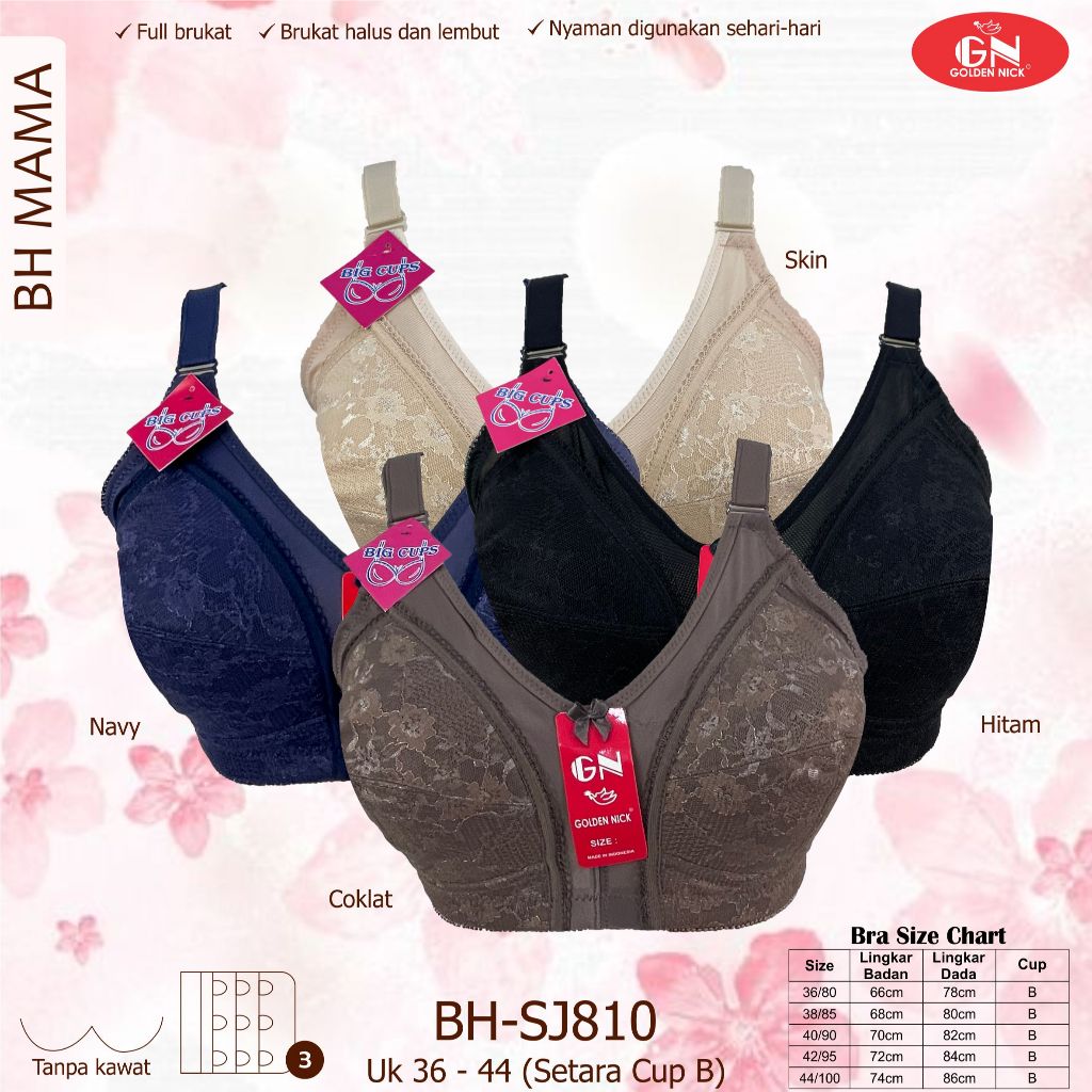 Golden Nick- Bra Mama Bra BIG CUP Bra Kait 3 BH SJ810
