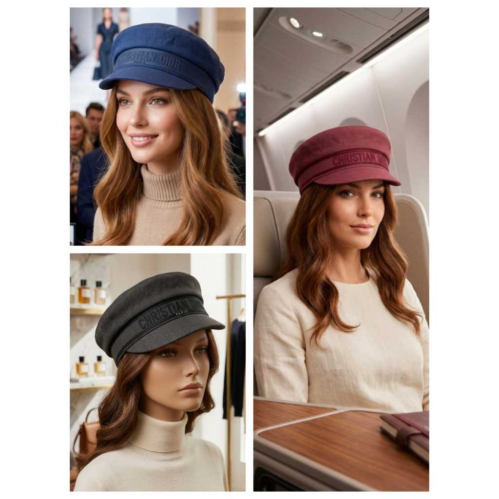 TOPI WANITA PREMIUM IMPORT BARETTA KANVAS BAGUS