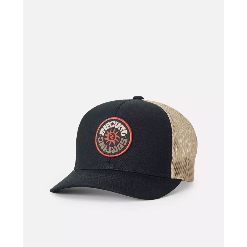 Topi Trucker Rip Curl Men Custom Curve - Black/khaki Original