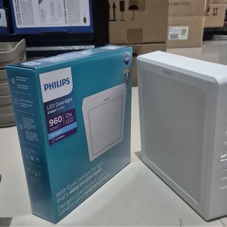 PHILIPS LED Downlight Eridani DL190B Outbow Kotak Square Surface 12 Watt 18 Watt