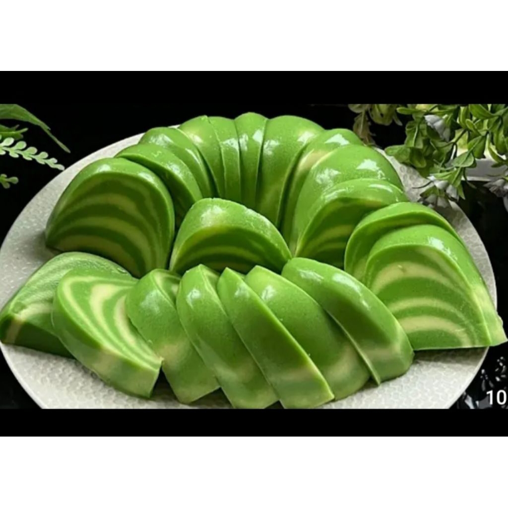 Puding Roti Tawar Pandan