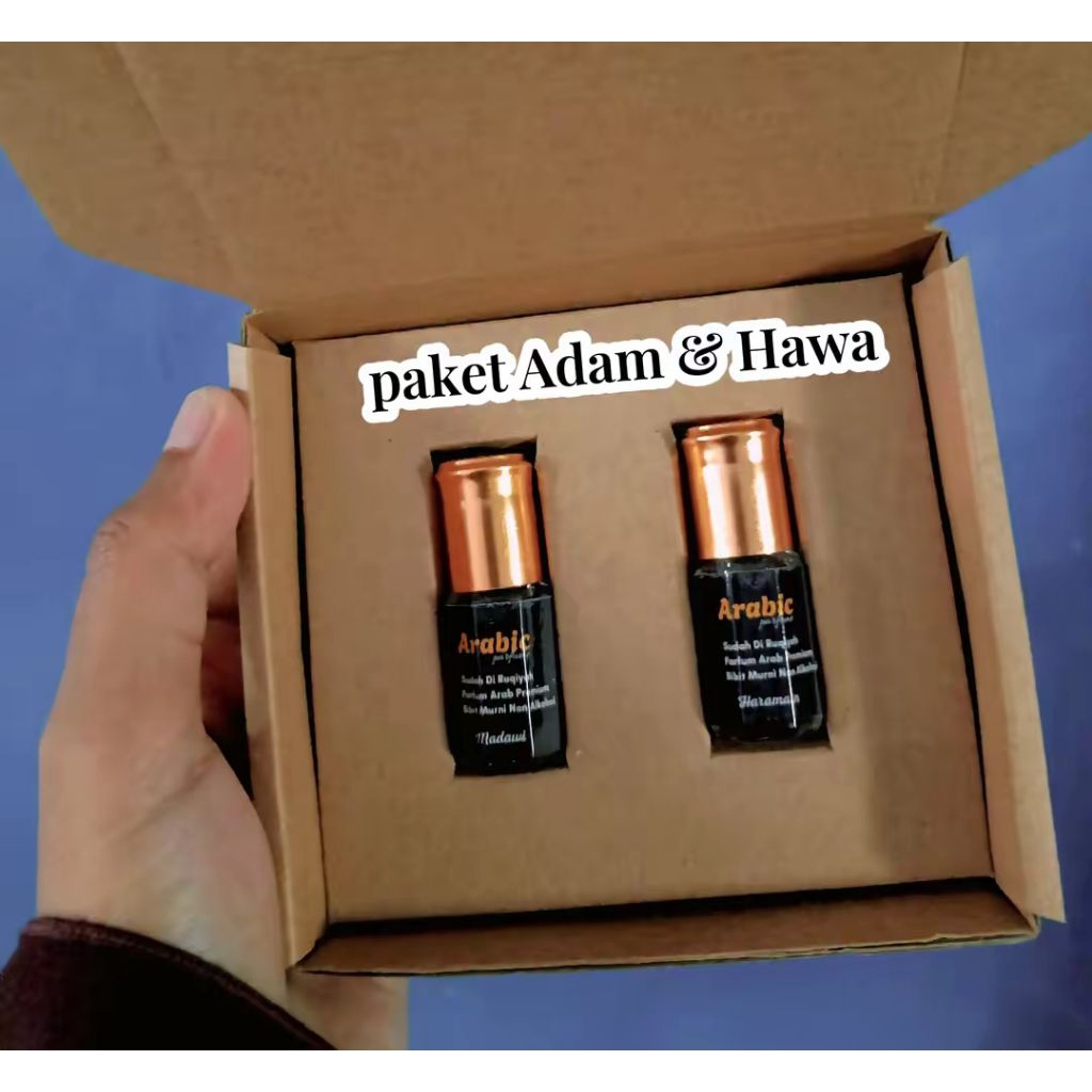 [ Paket Adam & Hawa ] 3ML Parfum Sholat Parfum Ibadah Parfum Non Alkohol Parfum Murni