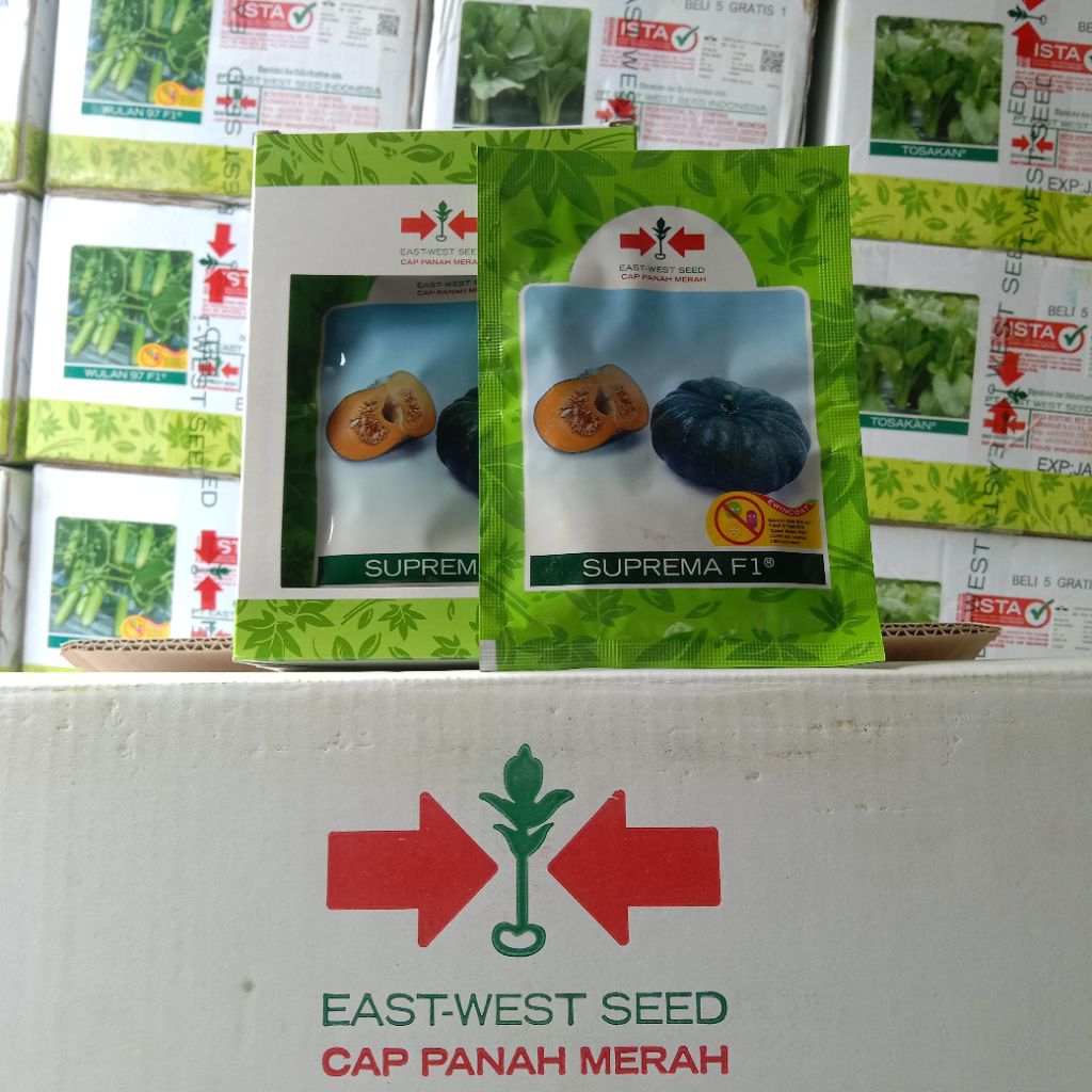 Labu/waluh SUPREMA F1 Isi 225 butir - Original Cap Panah Merah